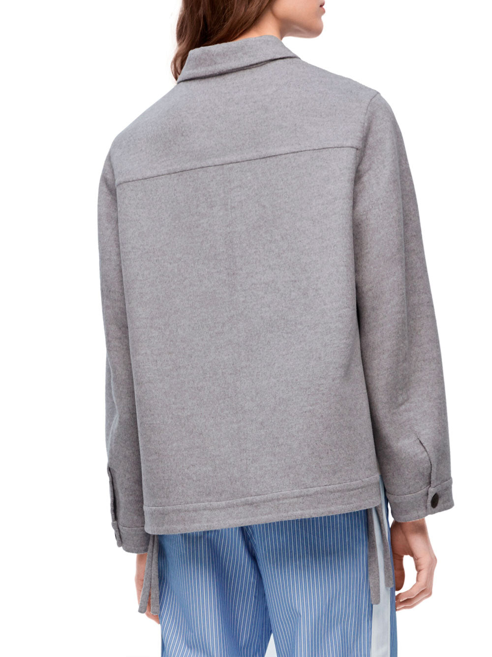 Workwear jacket in wool and cashmere