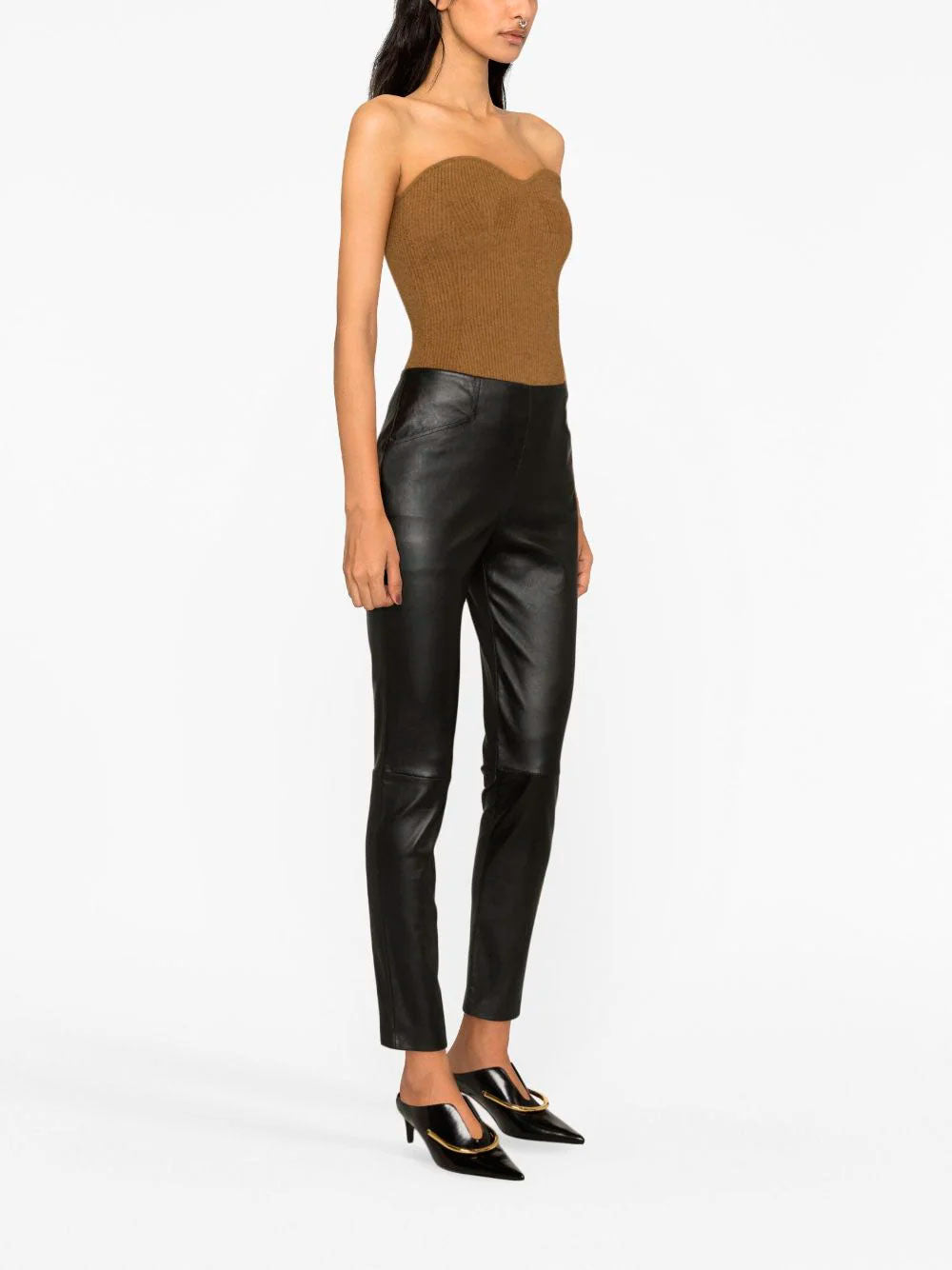 Pantalón skinny de piel