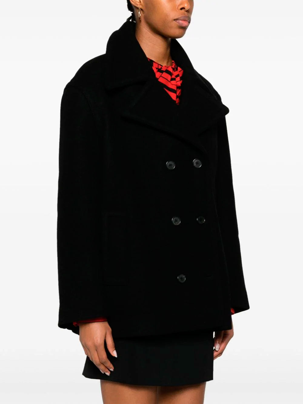 Peacoat de doble botonadura