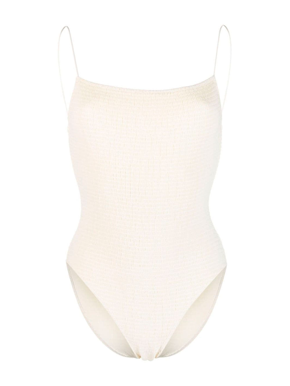 Square-neck swimsuit