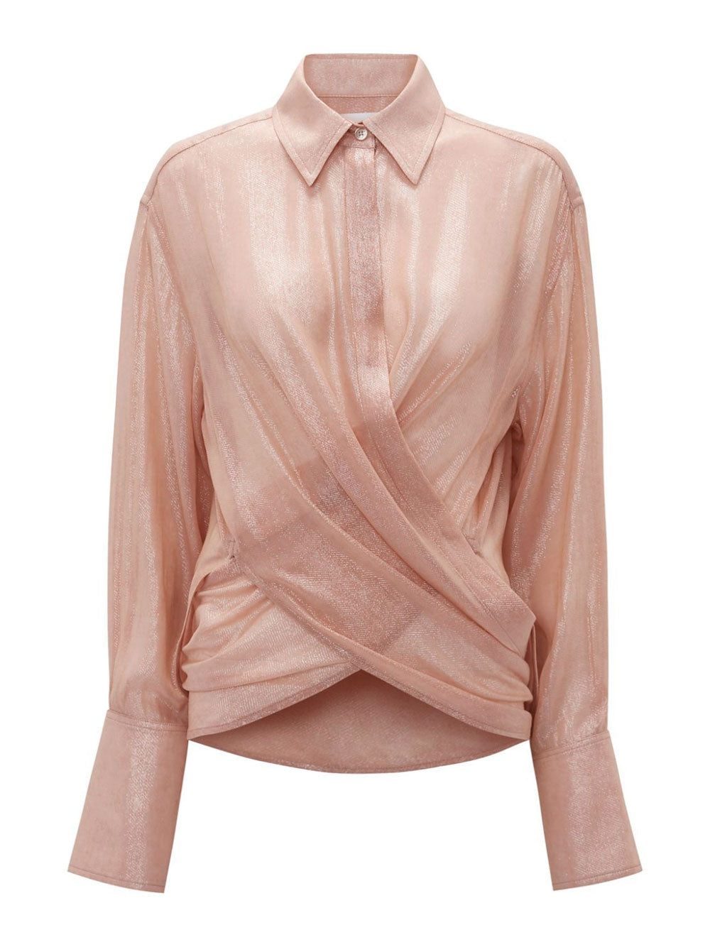 Ruched-detailing blouse