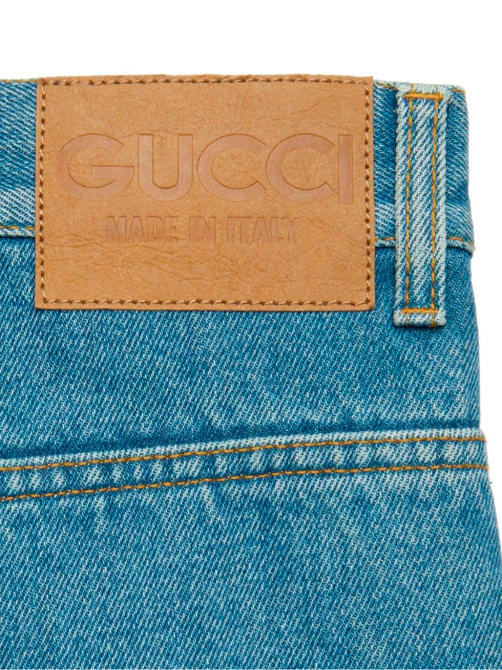 Horsebit-detail jeans