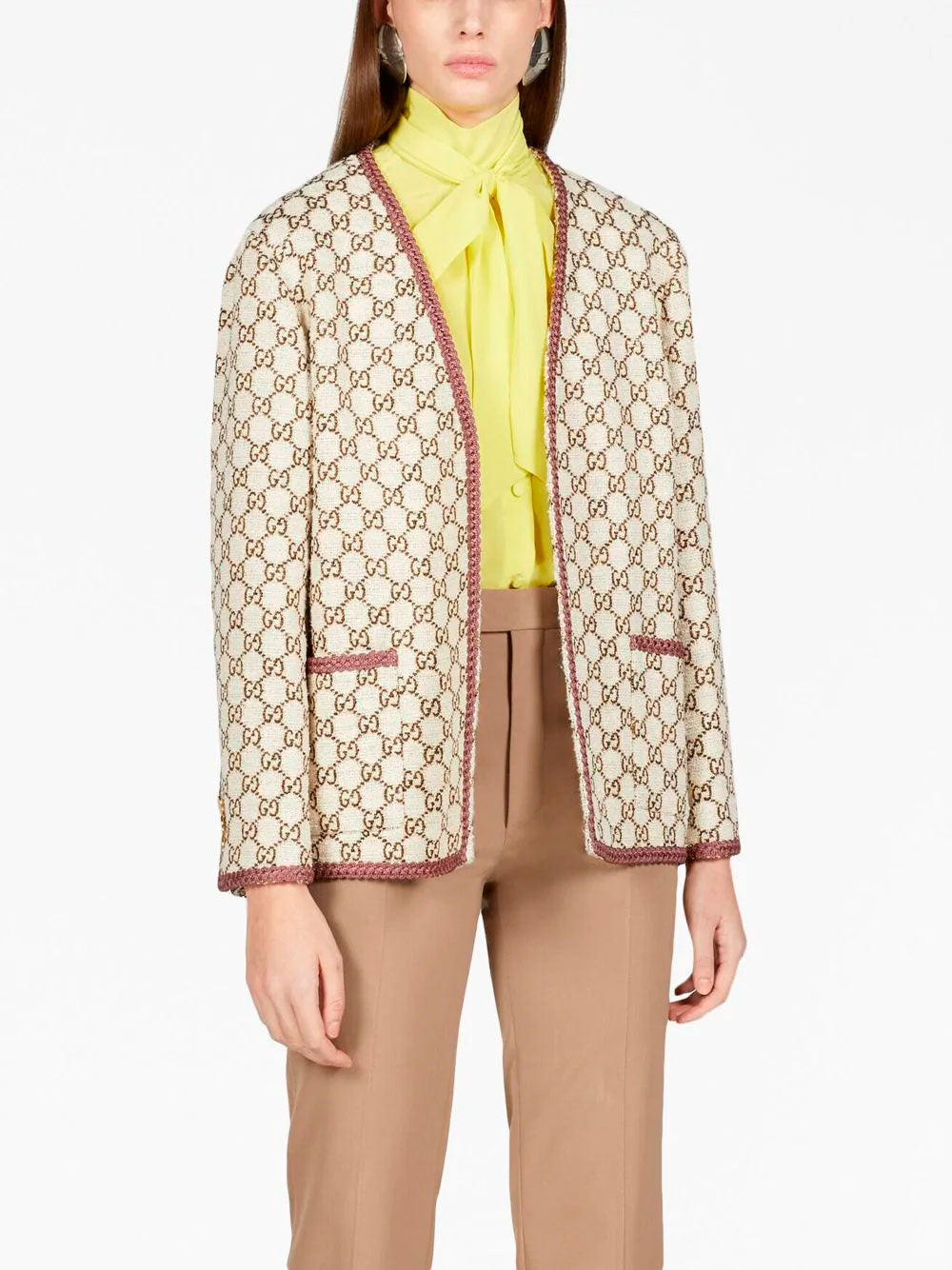 GG-jacquard tweed jacket