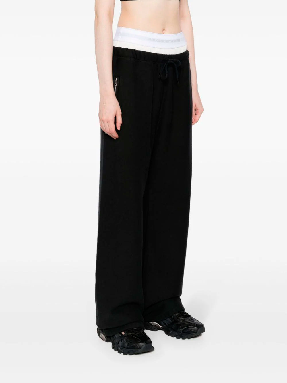 Layered track pants