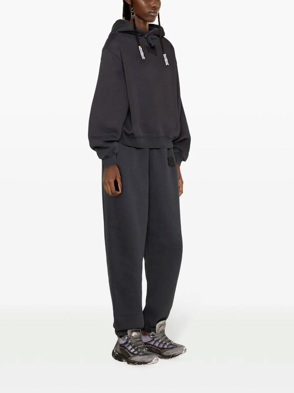 Cotton-blend track pants