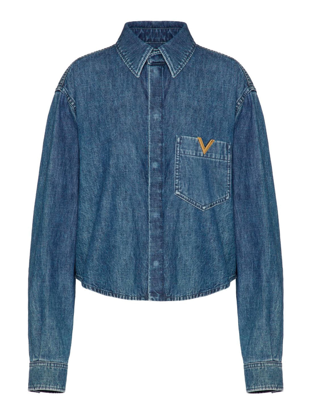 VLogo denim shirt