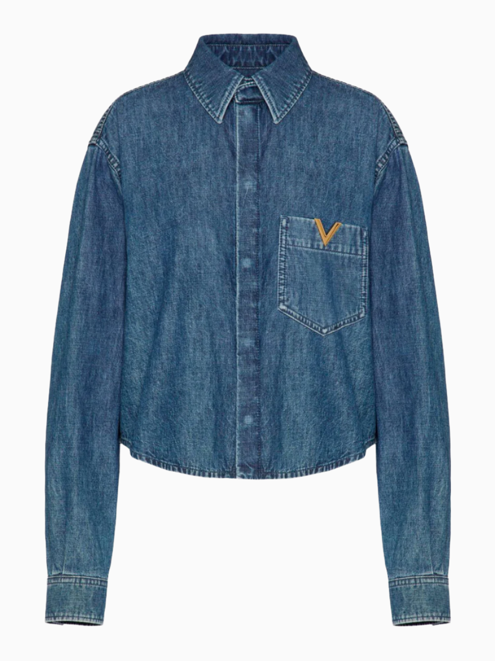 VLogo denim shirt