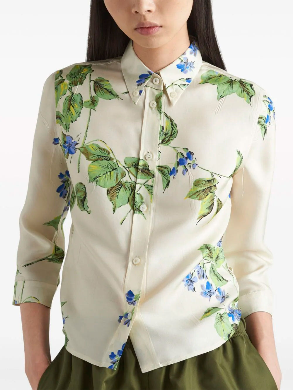 Floral-print shirt