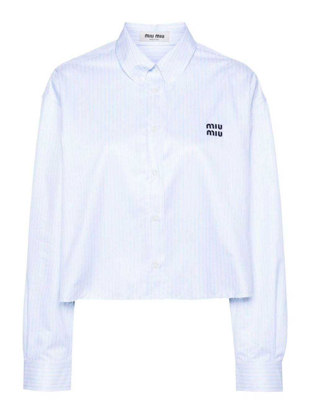 Miui Puff Sleeve Stripe Shirt
