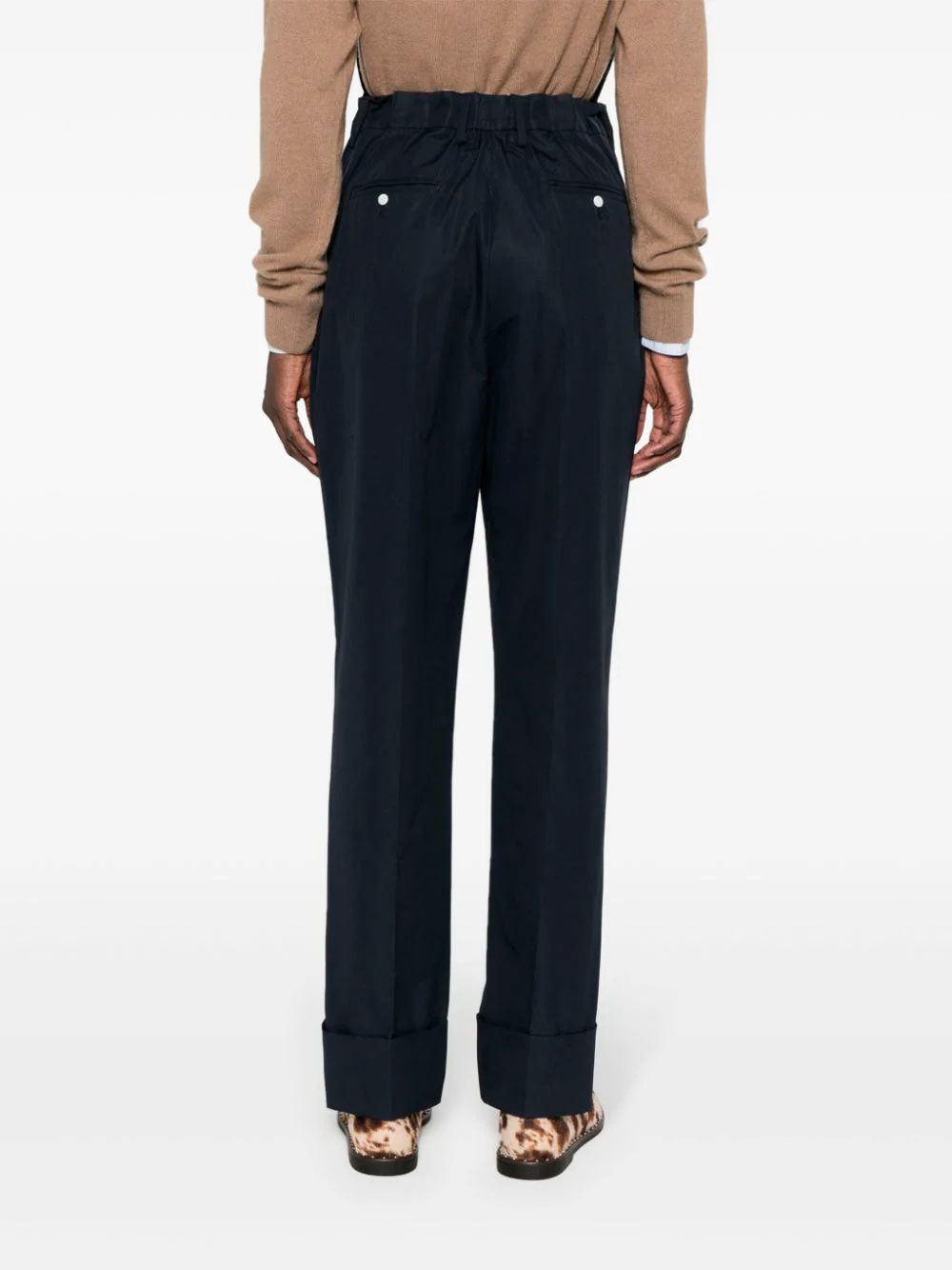Pleat-detail trousers