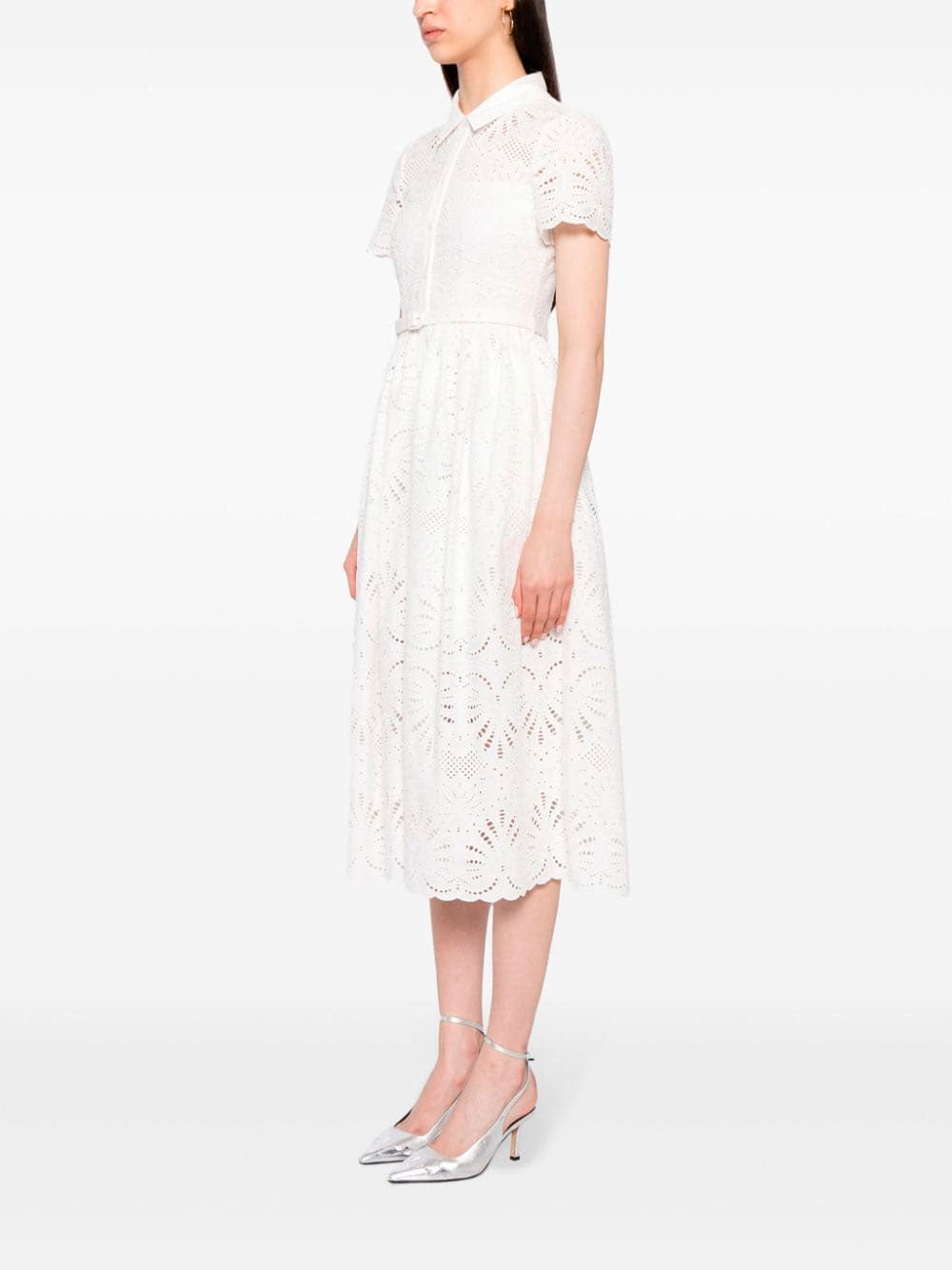 Vestido midi bordado