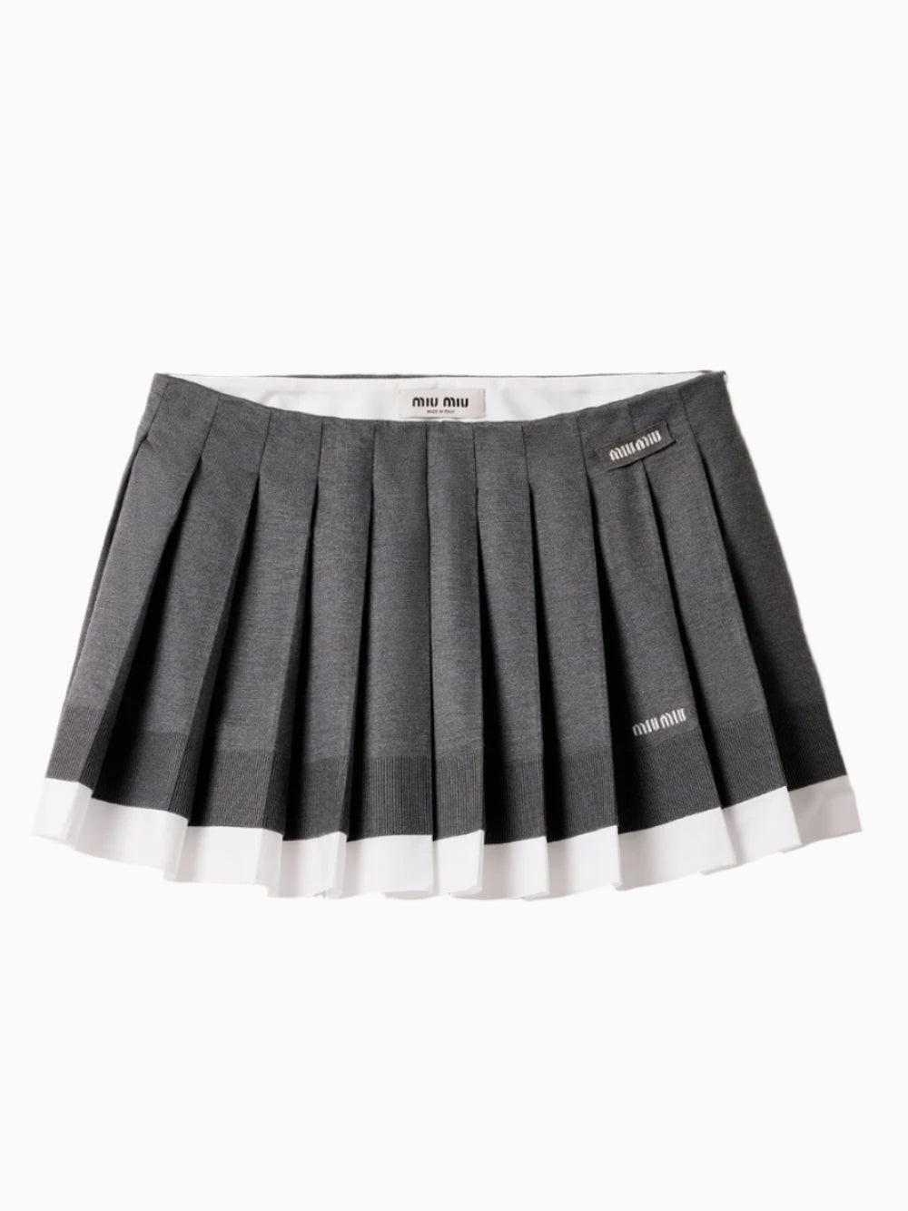 Pleated miniskirt