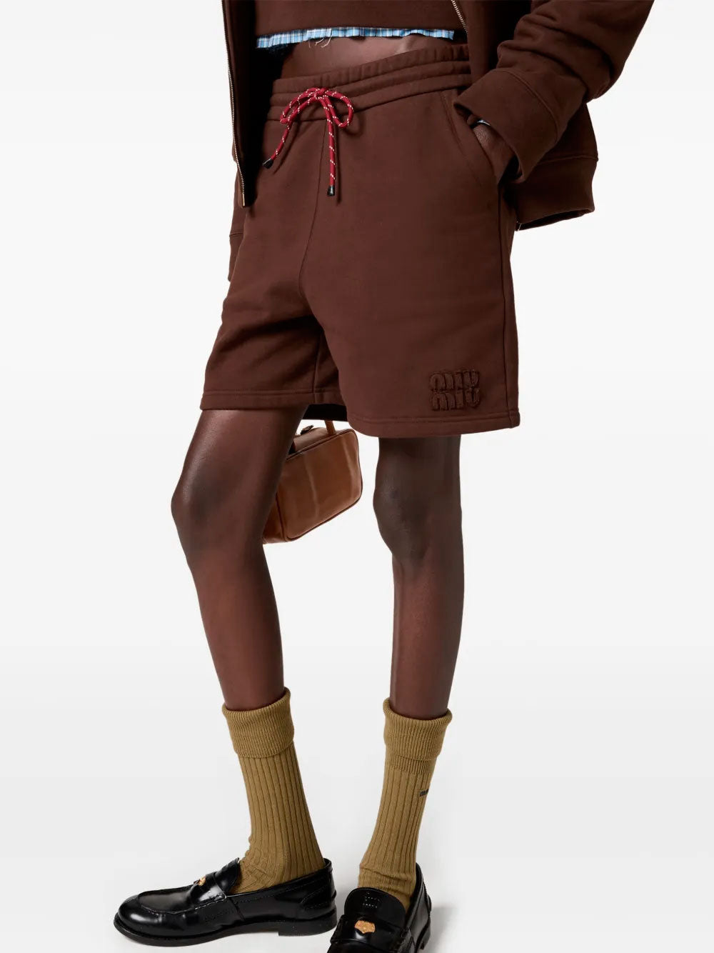 Cotton fleece shorts