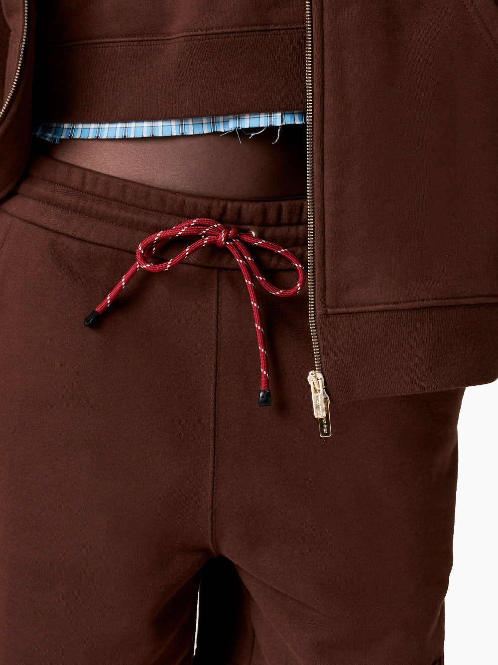 Cotton fleece shorts