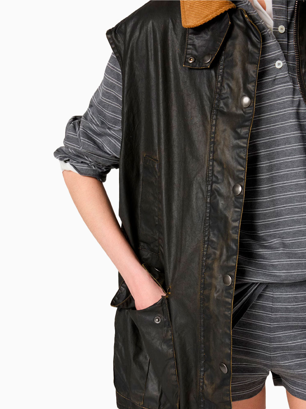 Chaleco con acabado de resina