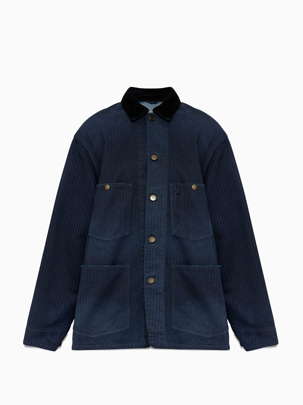 Corduroy-collar jacket