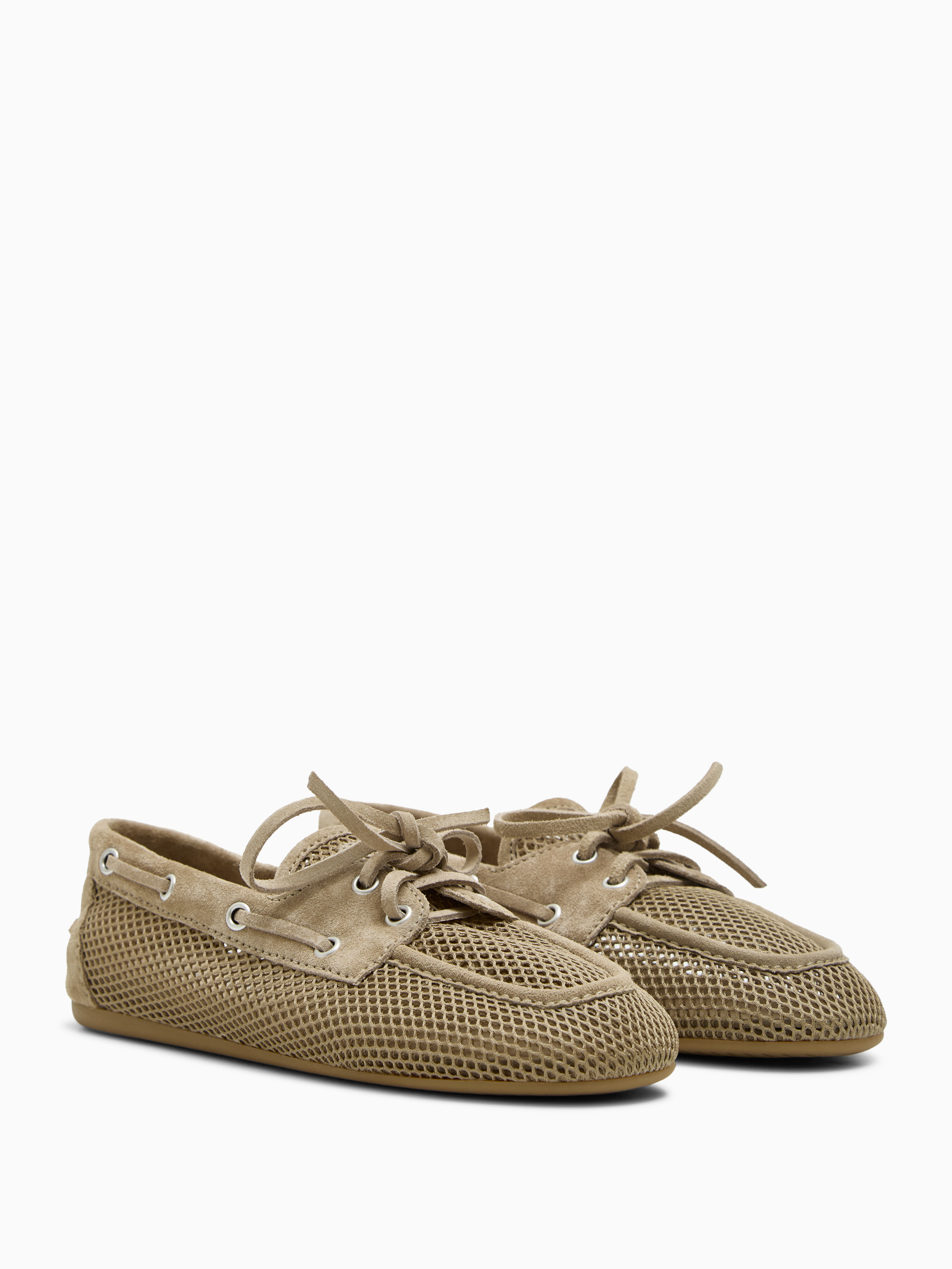 Net suede loafers