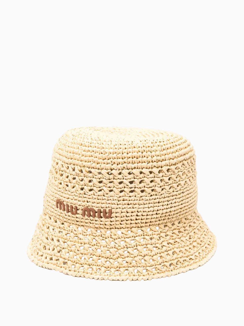 Raffia bucket hat