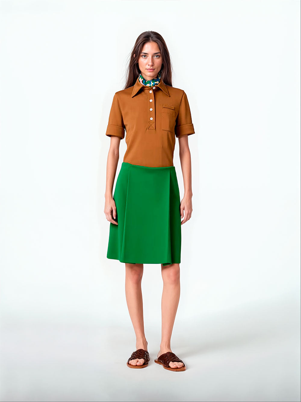 Technical jersey polo shirt