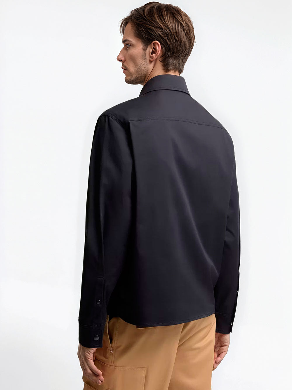 Gabardine Shirt Jacket