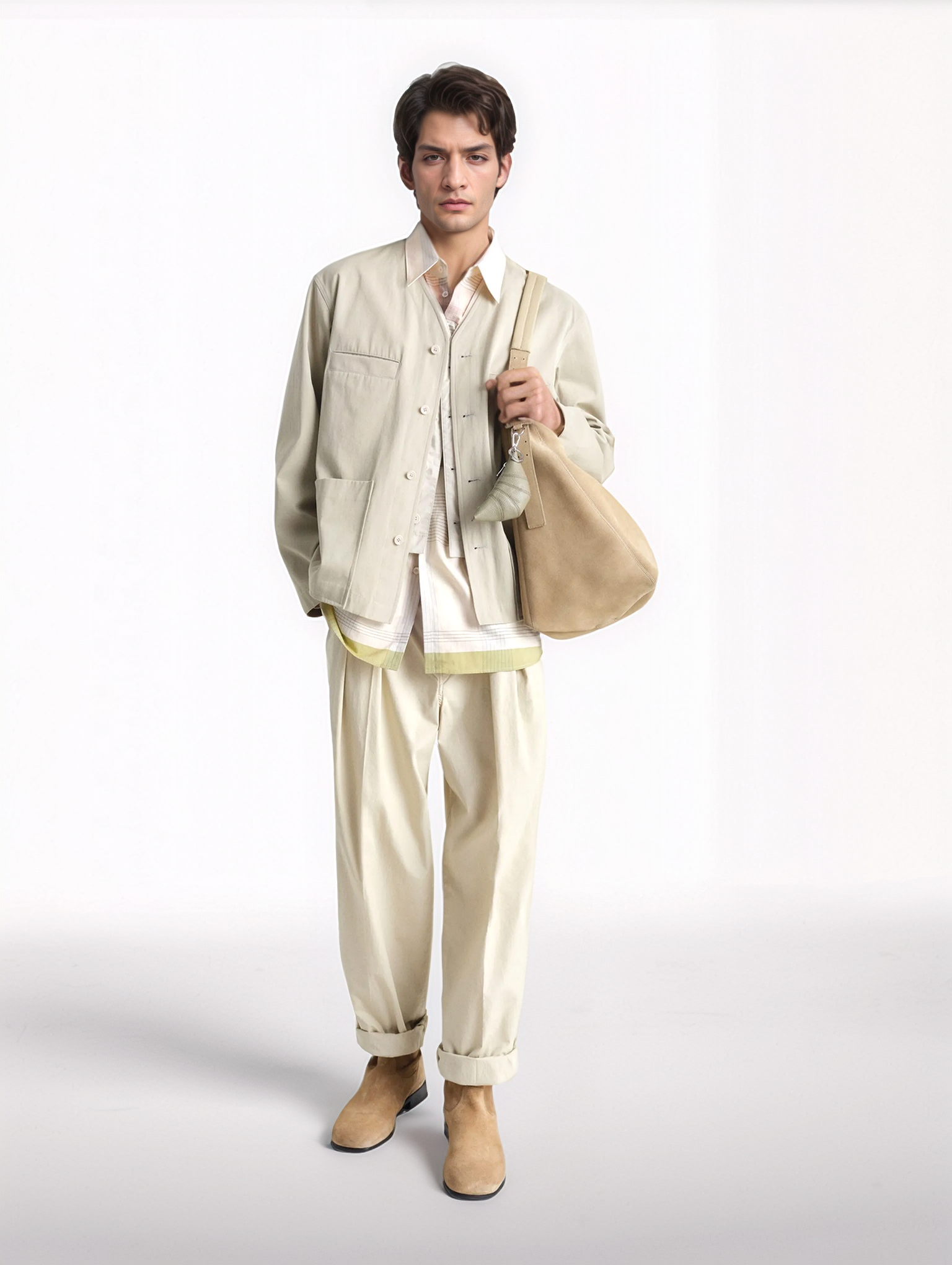 Collarless Overshirt | Lemaire | OTTODISANPIETRO