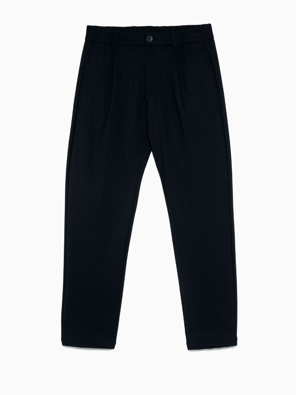 Straight Leg Trousers in Efesto Nero