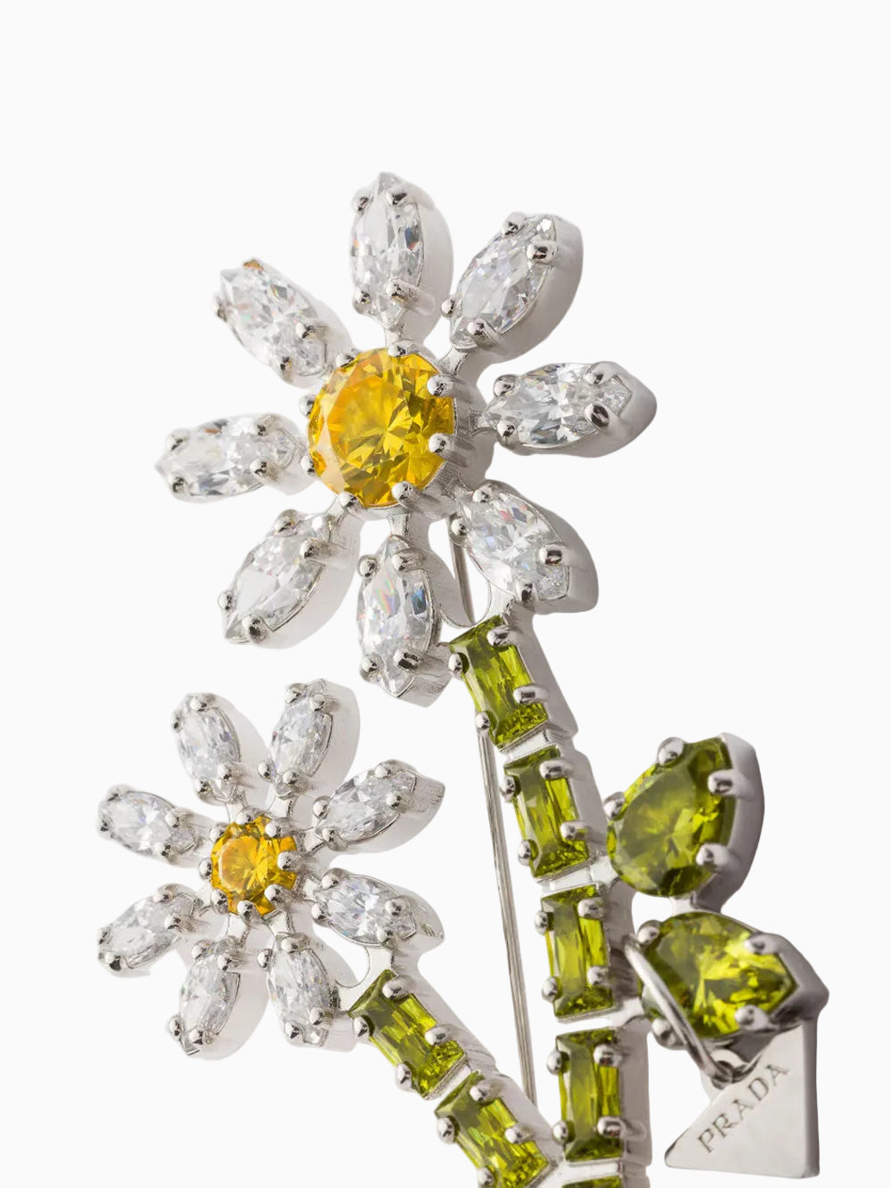Double daisy brooch