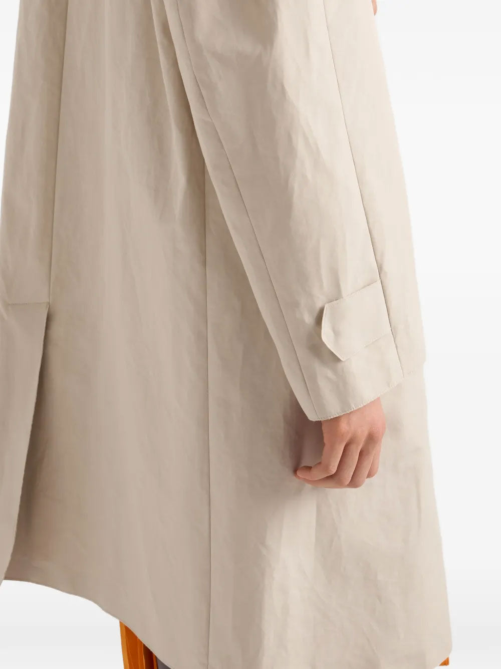Poplin trench coat