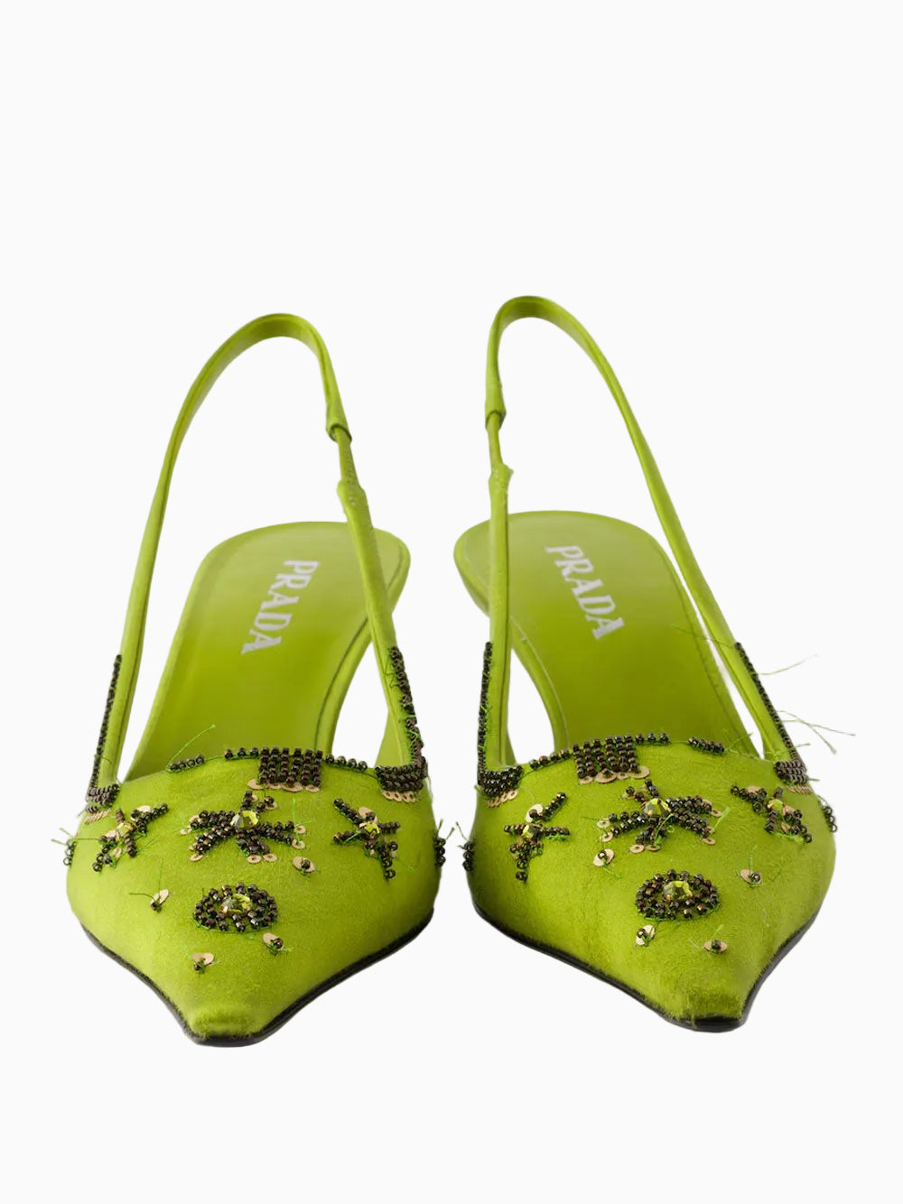 Zapatos slingbacks en satén