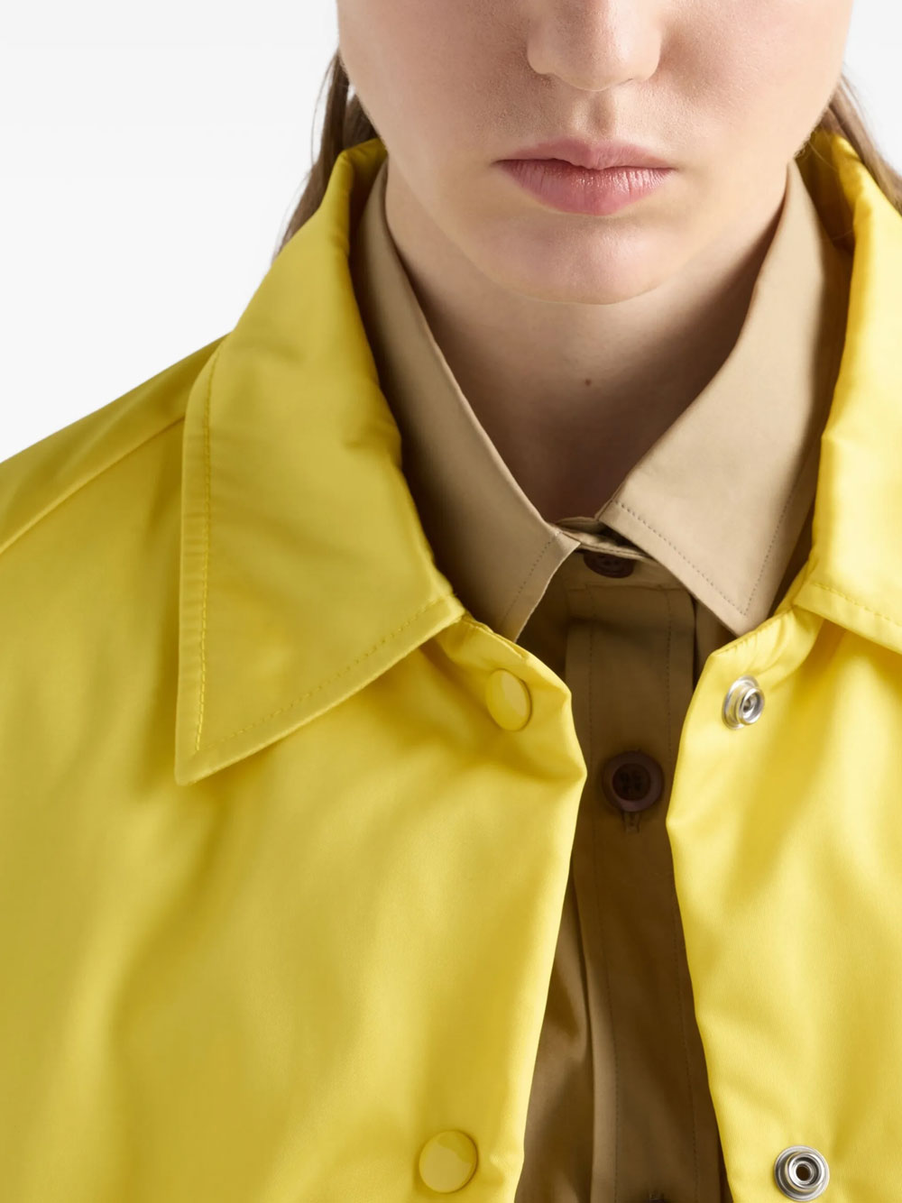 Overshirt puffer jacket