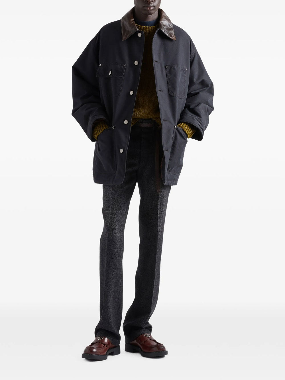 Technical cotton down jacket