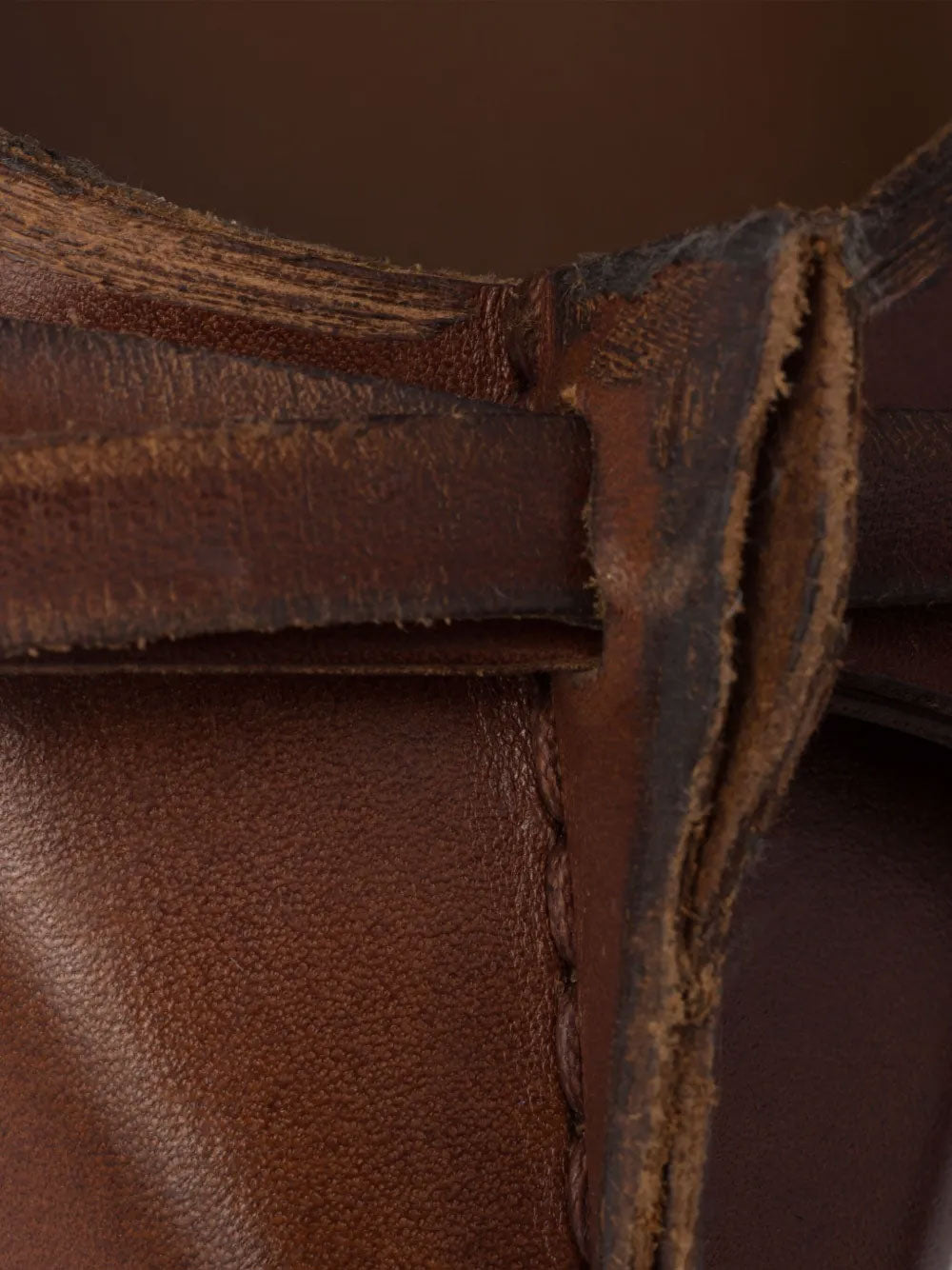 Antiqued leather pumps