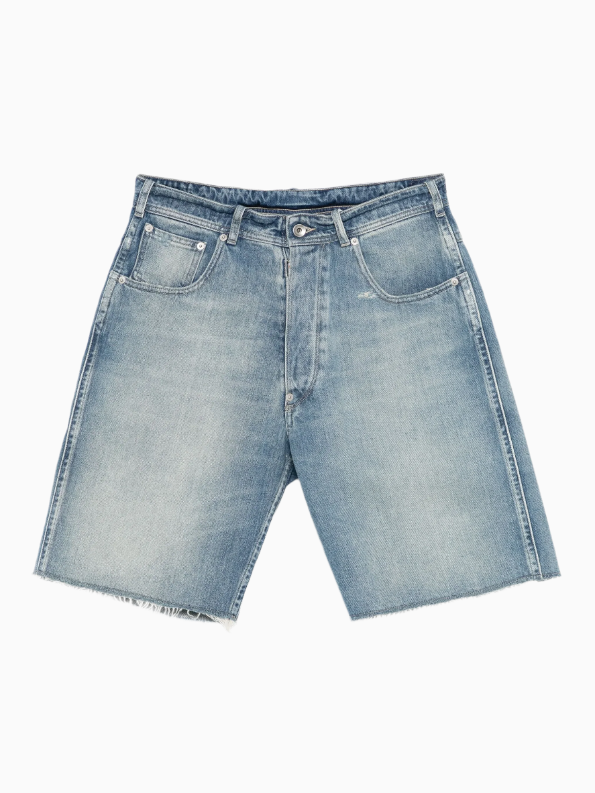 Cut-off denim shorts