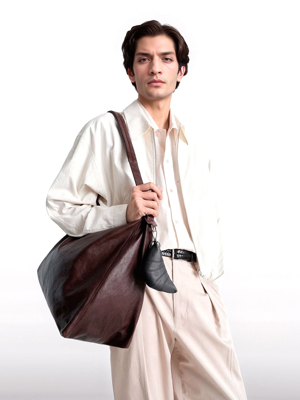 Mini croissant key ring