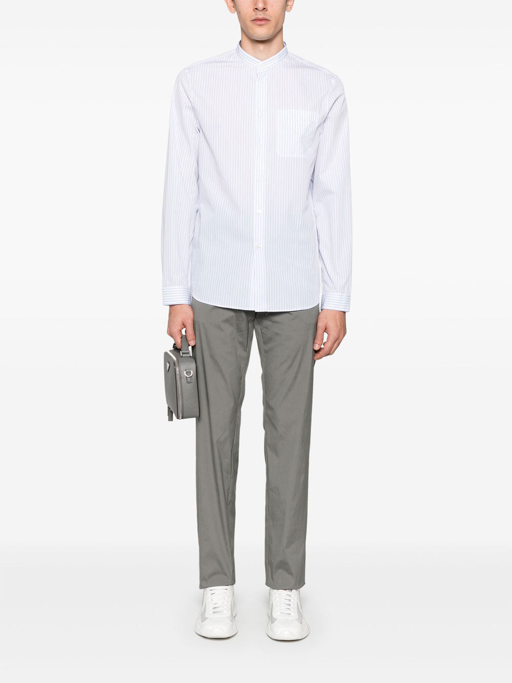 Poplin stretch trousers