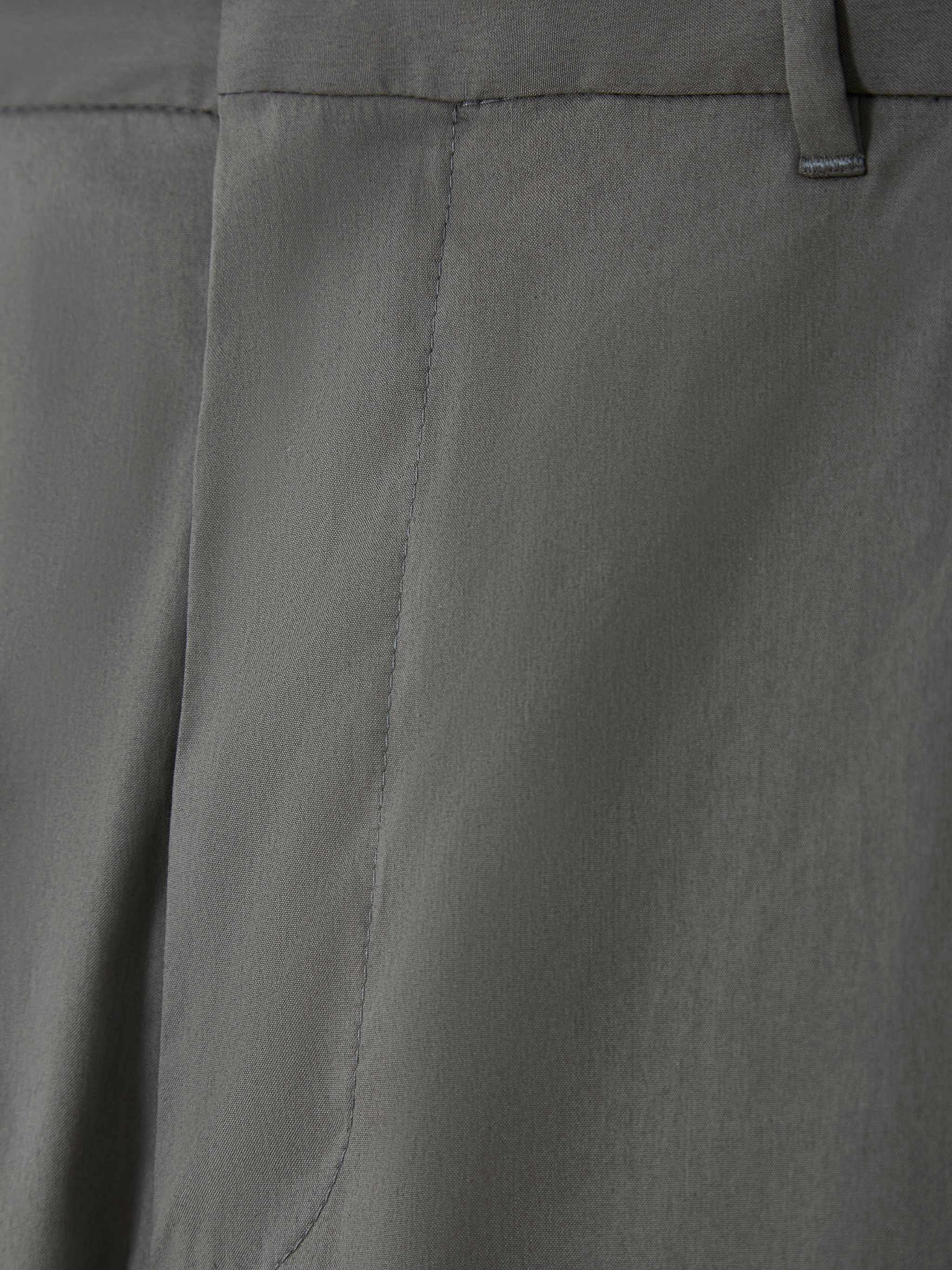 Poplin stretch trousers