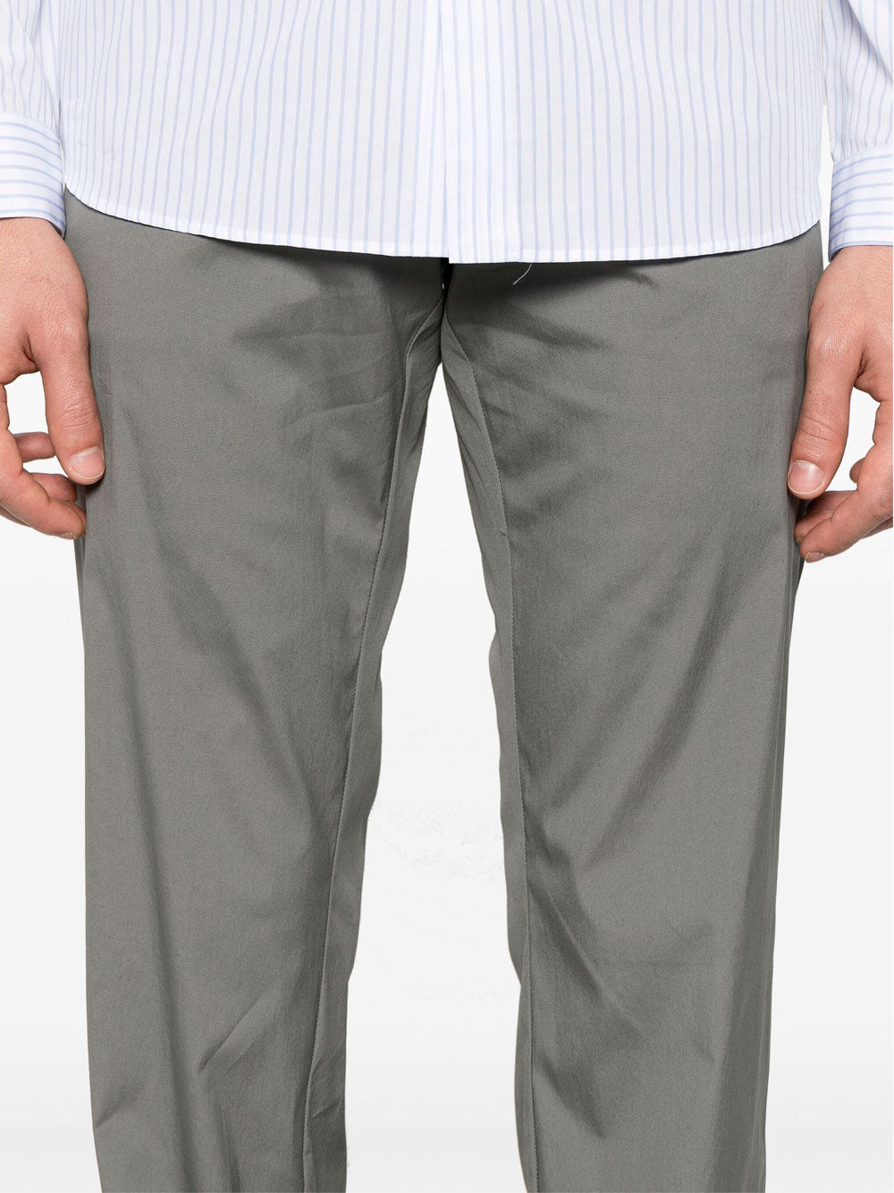 Poplin stretch trousers