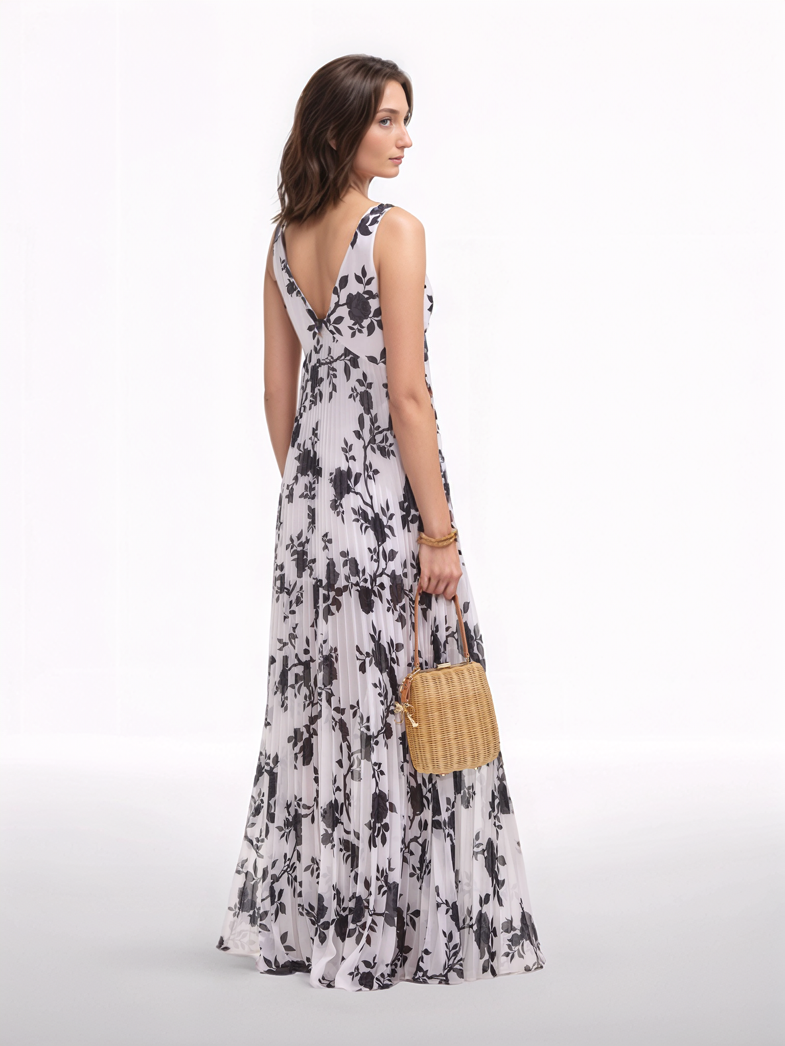 Floral print maxi dress