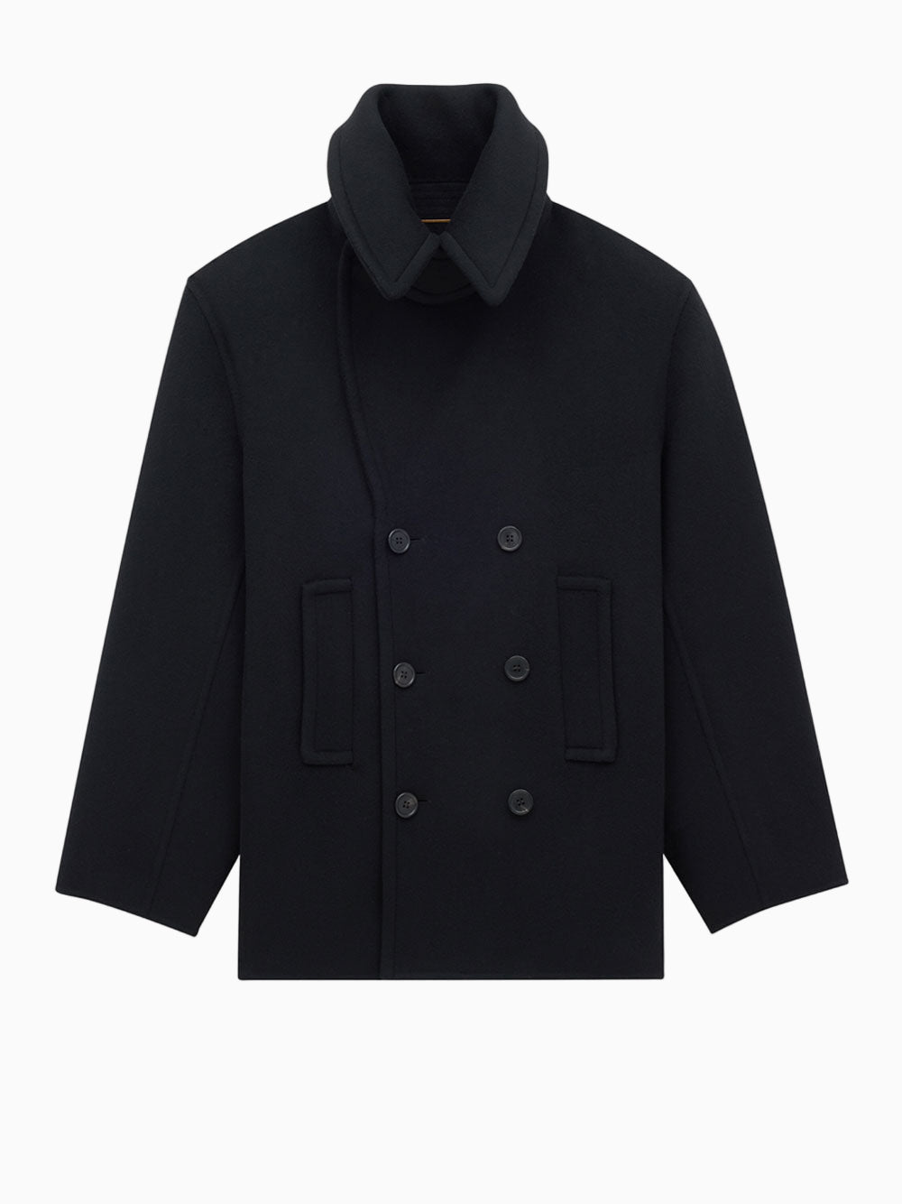 Double-breasted peacoat