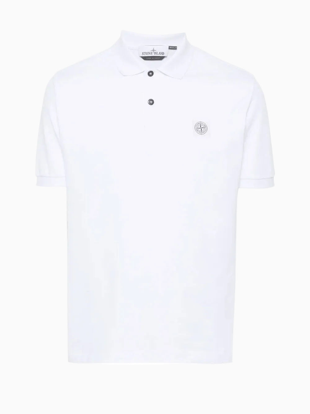 Compass-patch polo shirt