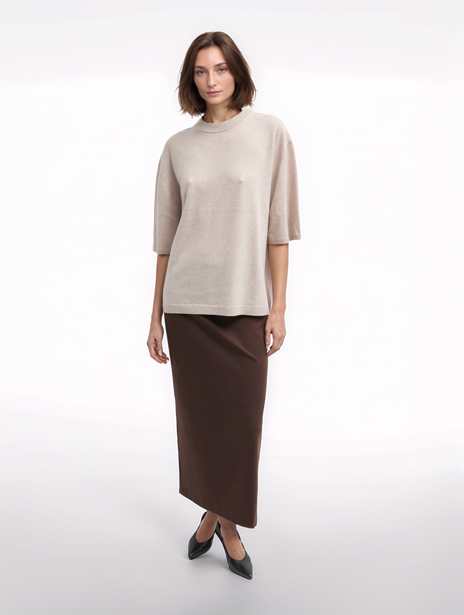 Oversized cashmere top