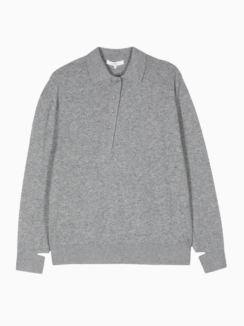 Cashmere polo sweater