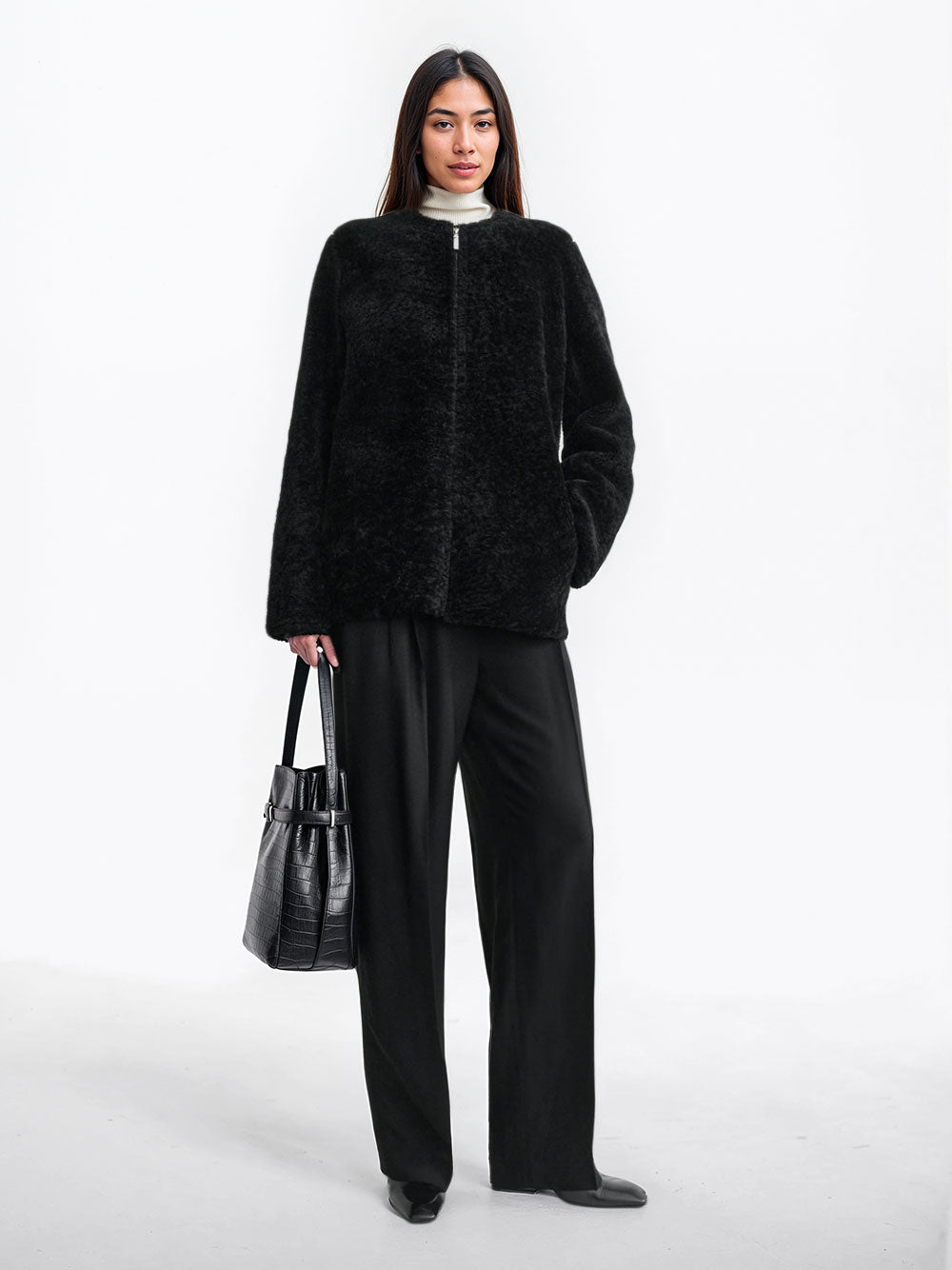 Shearling teddy jacket