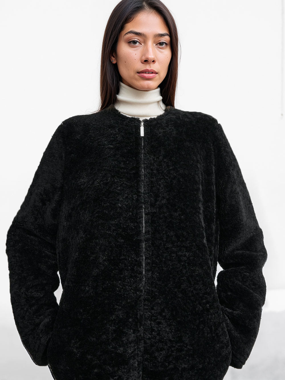 Shearling teddy jacket