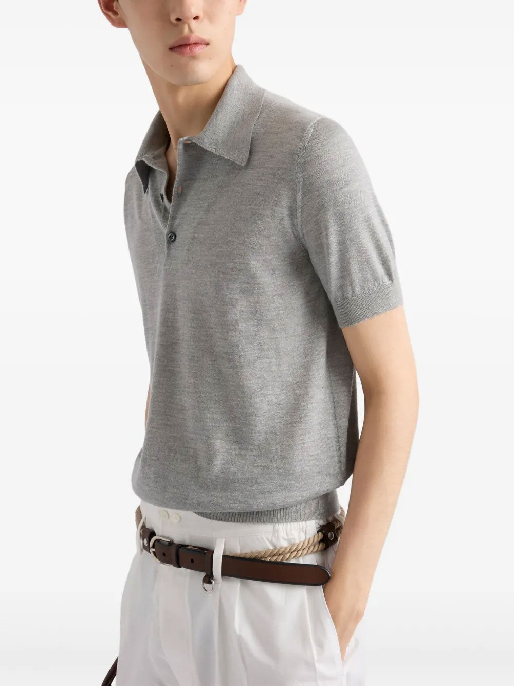 Cashmere polo shirt