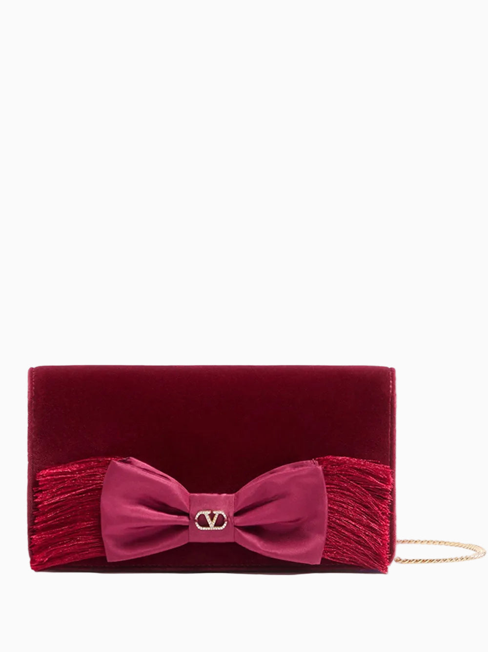 Velvet clutch bag