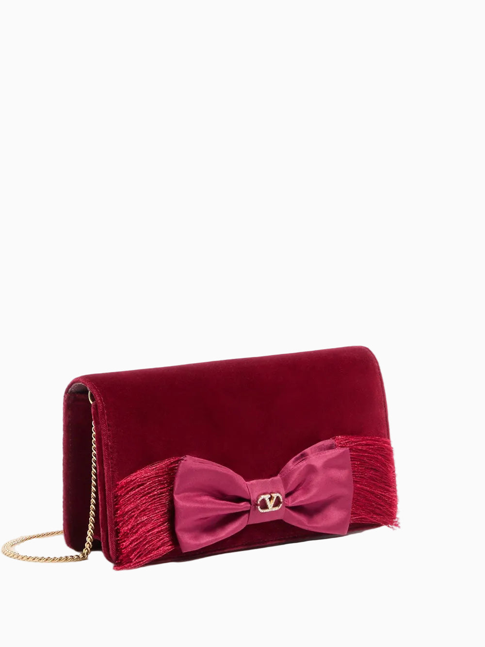 Velvet clutch bag