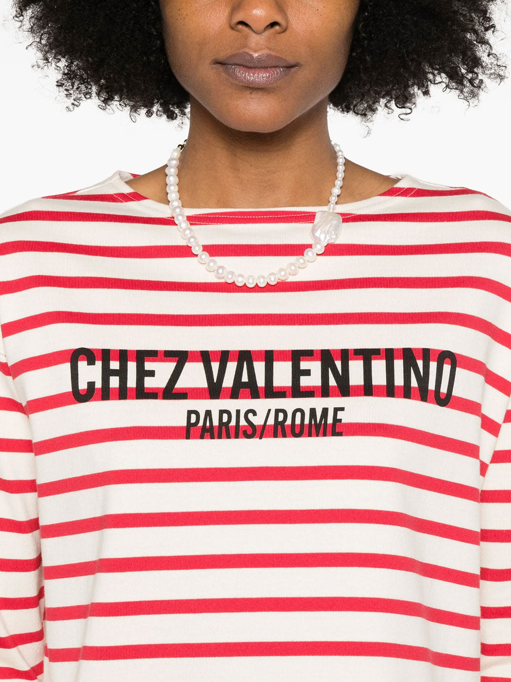 Chez-print T-shirt