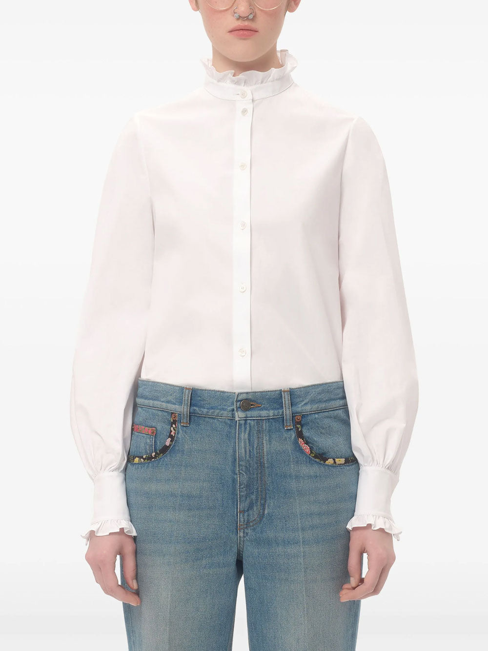 Cotton poplin shirt