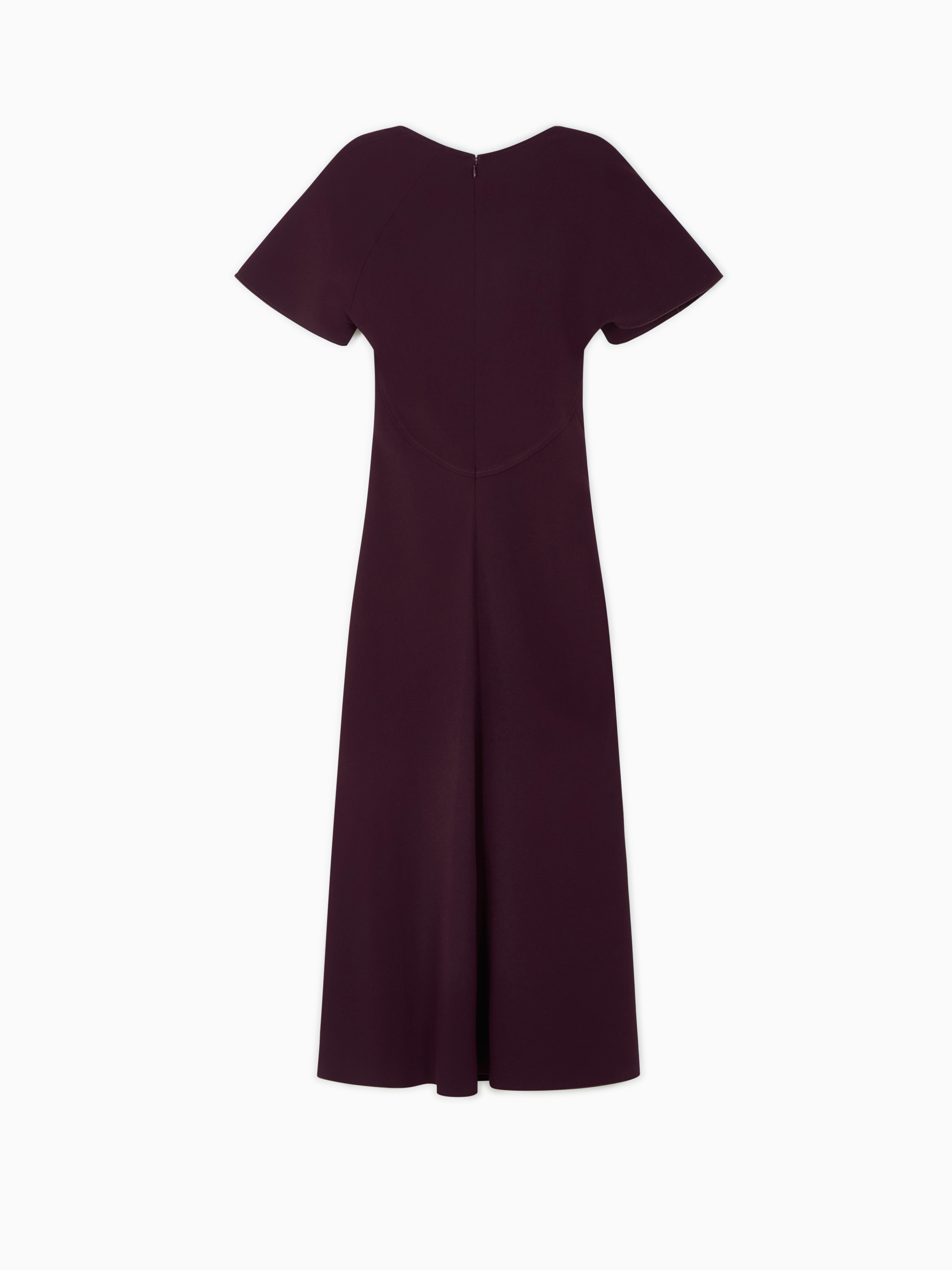 Draped cap sleeve dress